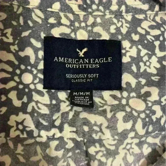 Vintage American Eagle floral button front shirt size medium - Picture 2 of 12